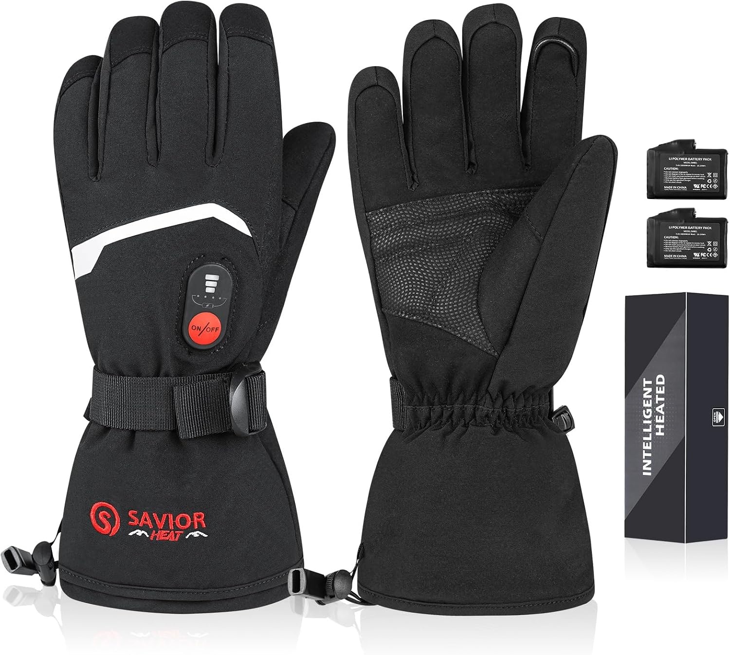 Beheizbare Motorradhandschuhe Unisex, XL, Schwarz - bis zu 45,5% Rabatt
