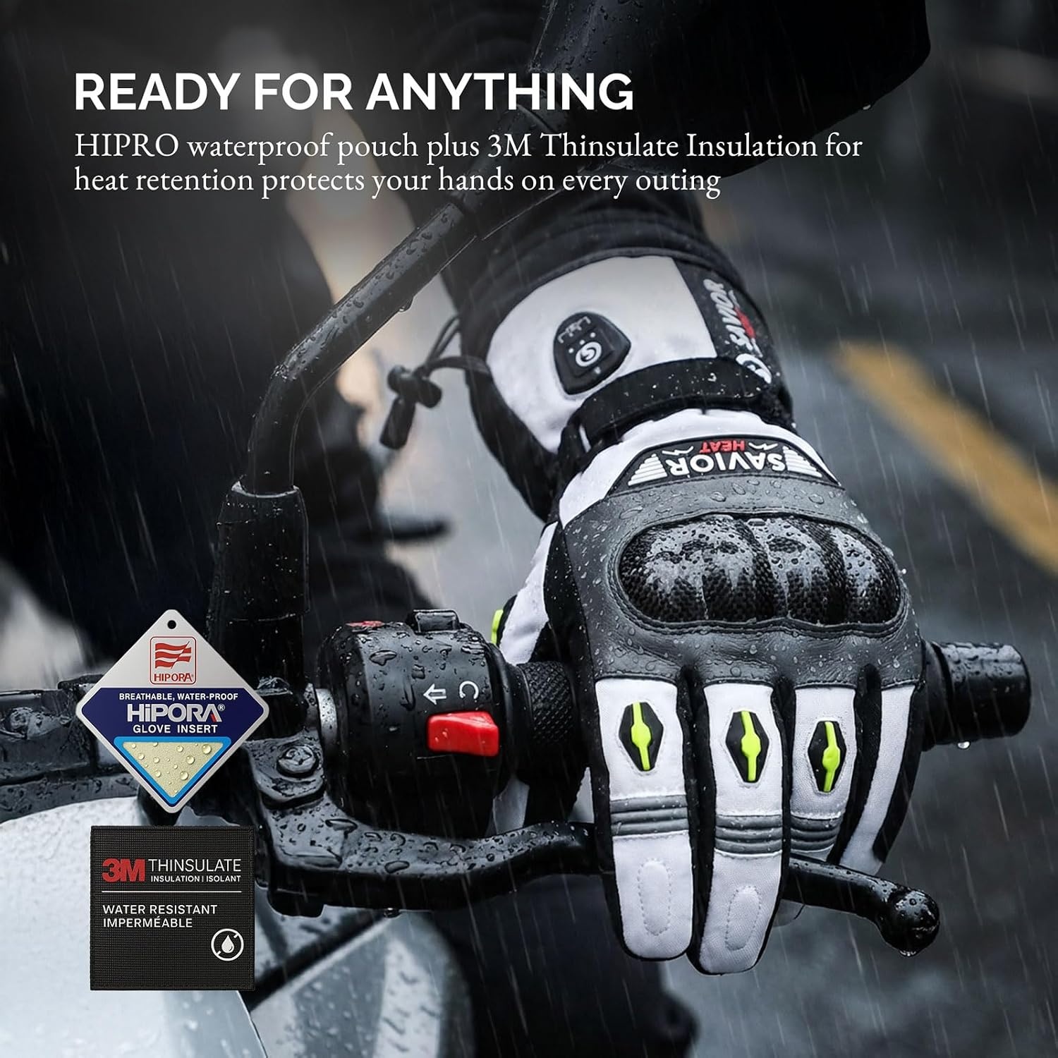 Beheizbare Motorradhandschuhe M - Wasserdicht & Winddicht - bis zu 69% Rabatt