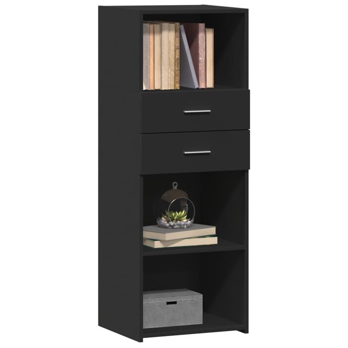Vidaxl Minimalistischer Hochschrank in Schwarz | 45x42,5x124 cm | bis zu 45% sparen