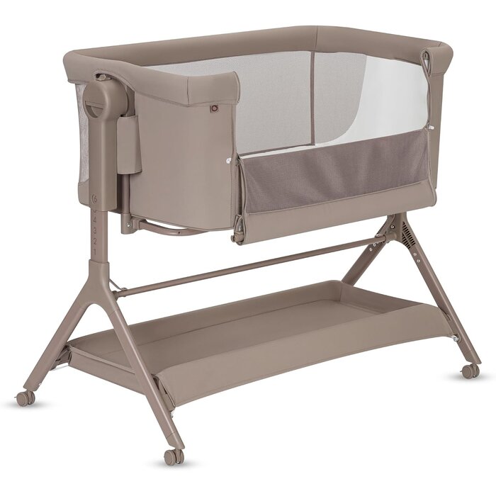 3-in-1 Baby-Beistellbett mit Rollen, 6-fach höhenverstellbar - bis zu 42,5% Rabatt