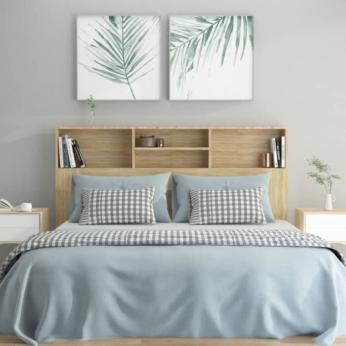 Vidaxl Kopfteil mit Regal Sonoma-Eiche 160cm - bis zu 45,2% Rabatt
