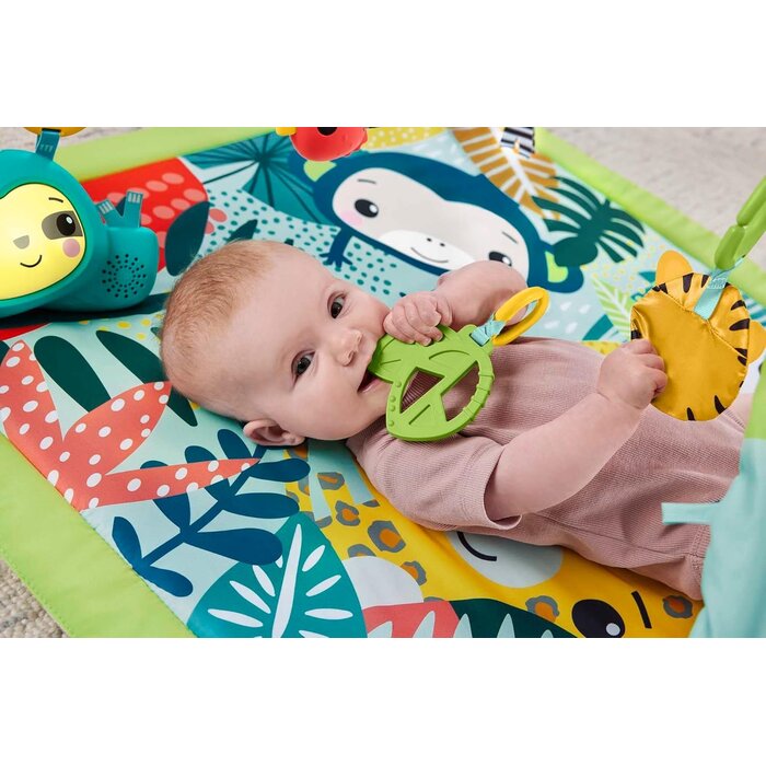 3-in-1 Baby-Spielmatte mit Spielbogen & Musik - bis zu 45,6% sparen