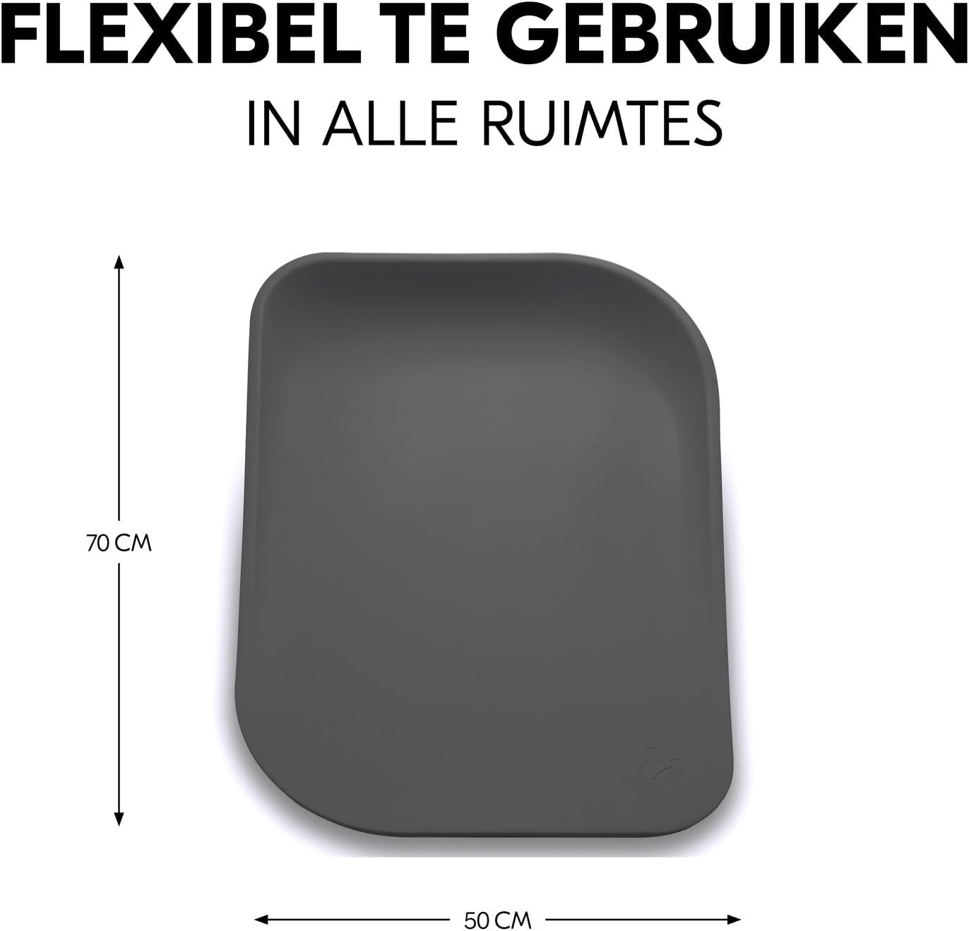 Ergonomische Wickelauflage 70x50 cm Anthrazit - jetzt bis zu 61% reduziert