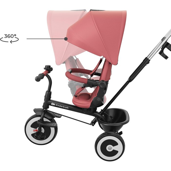 Kinderdreirad mit 360° Sitz - Pink - mit Liegefunktion - bis zu 42% Rabatt