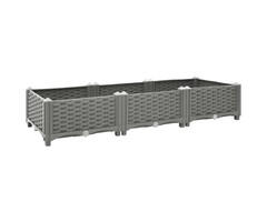 Vidaxl Hochbeet 120 x 40 x 23 cm, hellgrau - jetzt bis zu 54% Rabatt sichern
