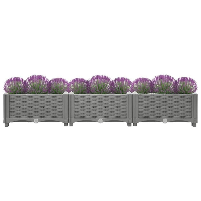 Vidaxl Hochbeet 120x40x23 cm, hellgrau - Bis zu 43,9% Rabatt