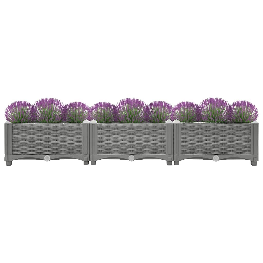 Vidaxl Hochbeet 120x40x23 cm, hellgrau - Bis zu 43,9% Rabatt