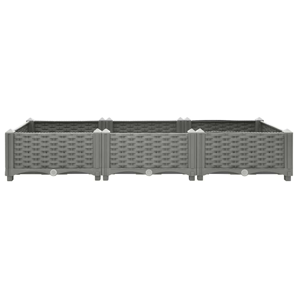 Vidaxl Hochbeet 120x40x23 cm, hellgrau - Bis zu 43,9% Rabatt