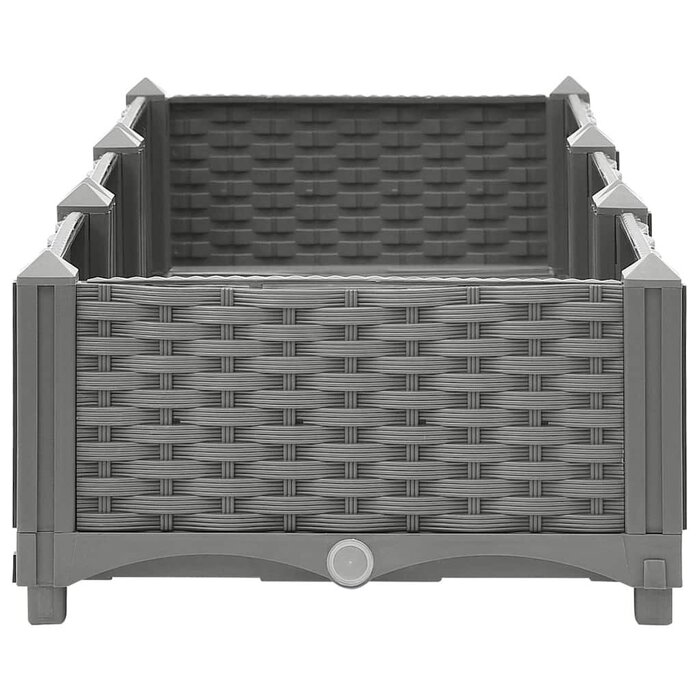 Vidaxl Hochbeet 120x40x23 cm, hellgrau - Bis zu 43,9% Rabatt