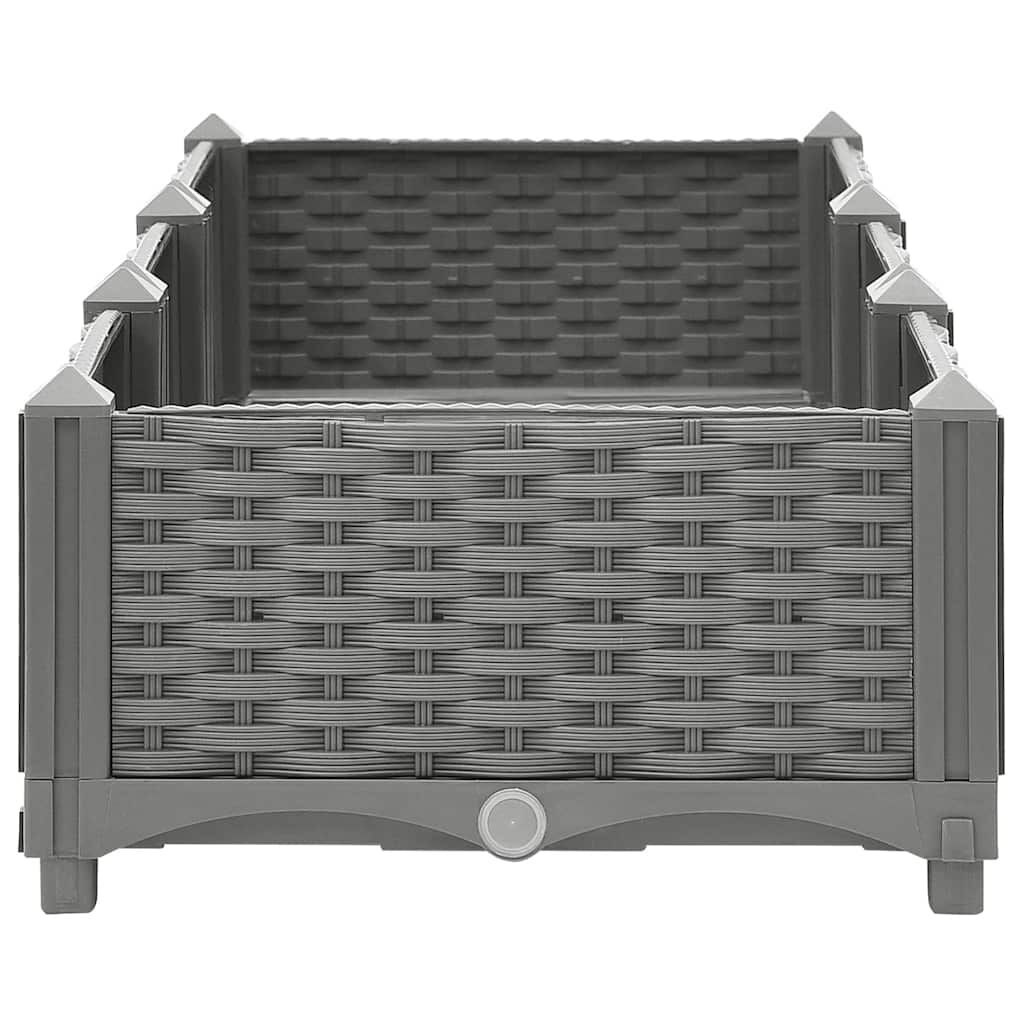 Vidaxl Hochbeet 120x40x23 cm, hellgrau - Bis zu 43,9% Rabatt