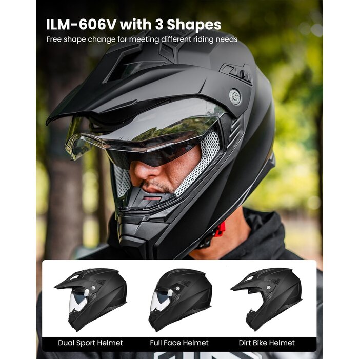 Vollvisierhelm für Motocross & ATV ECE 22.06 Mattschwarz - Bis zu 42,1% Rabatt
