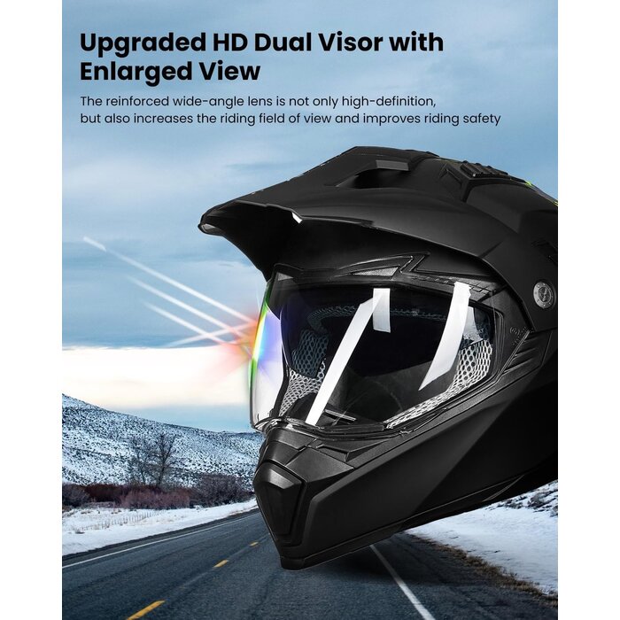 Vollvisierhelm für Motocross & ATV ECE 22.06 Mattschwarz - Bis zu 42,1% Rabatt