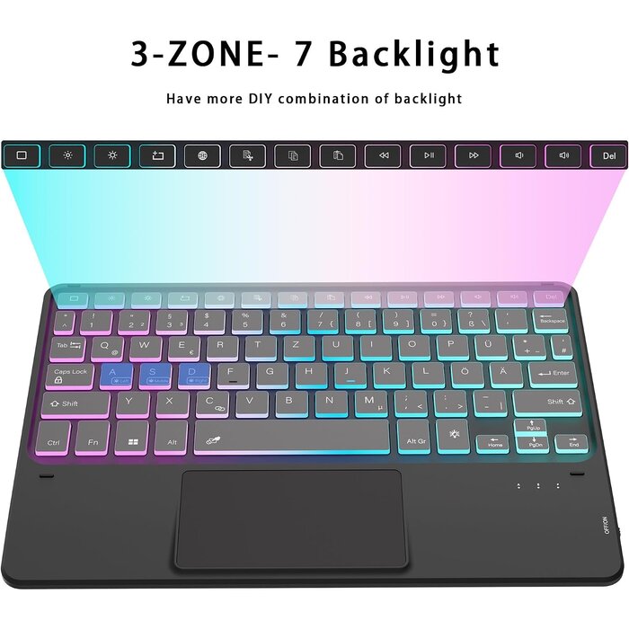 Roofei Tastaturhülle für Galaxy Tab A9+ mit Trackpad - bis zu 41% Rabatt im Outlet