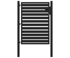 Vidaxl Gartentor abschließbar 100x120 cm Aluminium Schwarz - bis zu 53% Rabatt