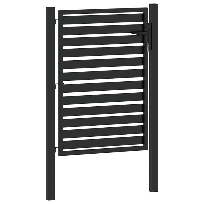 Vidaxl Gartentor Aluminium Schwarz 100x120 cm - bis zu 46,9% günstiger
