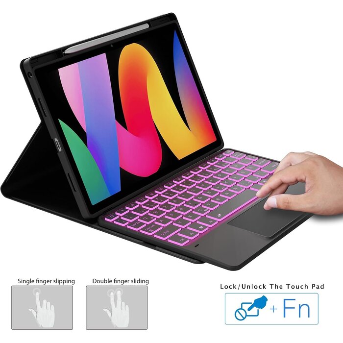 Tastatur-Hülle für 11 Zoll Tablet mit Touchpad - Bis zu 64 % Rabatt