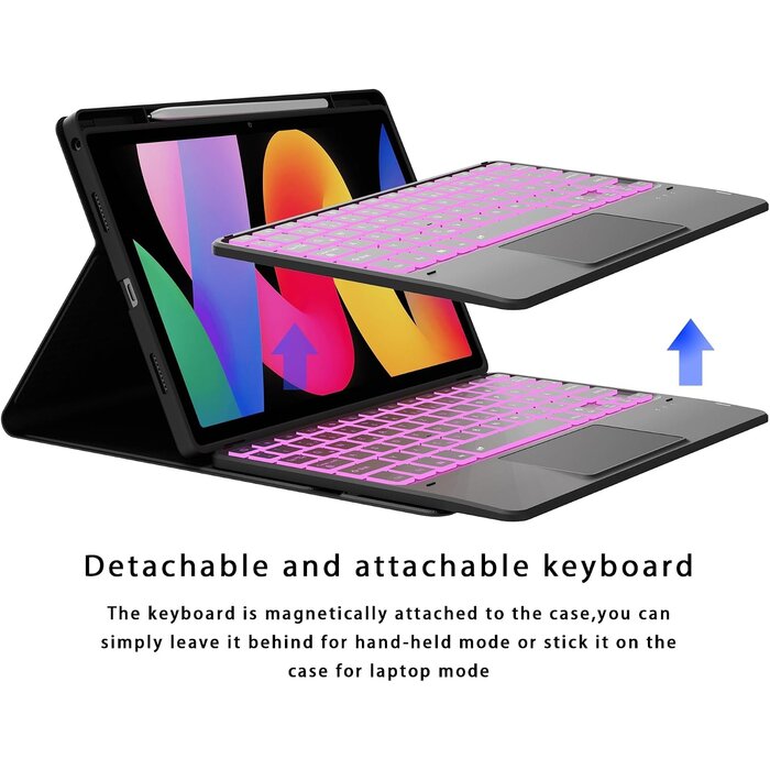Tastatur-Hülle für 11 Zoll Tablet mit Touchpad - Bis zu 64 % Rabatt