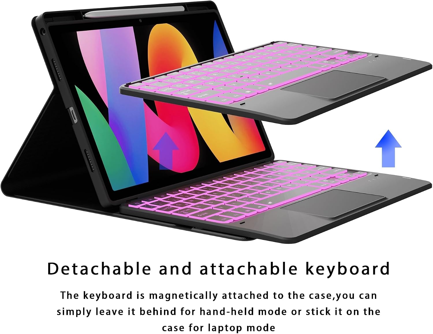Tastatur-Hülle für 11 Zoll Tablet mit Touchpad - Bis zu 64 % Rabatt