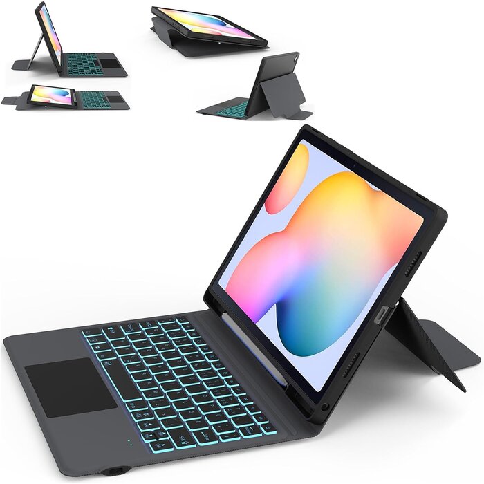 Roofei Tastaturhülle für Galaxy Tab S6 Lite mit Touchpad & QWERTZ - bis zu 45,1% Rabatt