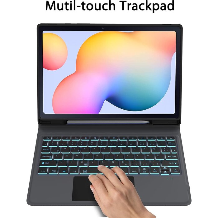 Roofei Tastaturhülle für Galaxy Tab S6 Lite mit Touchpad & QWERTZ - bis zu 45,1% Rabatt