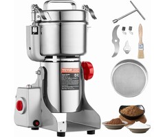Vevor Elektrische Getreidemühle 750g, 2000W - Edelstahl - bis zu 45,7% Rabatt