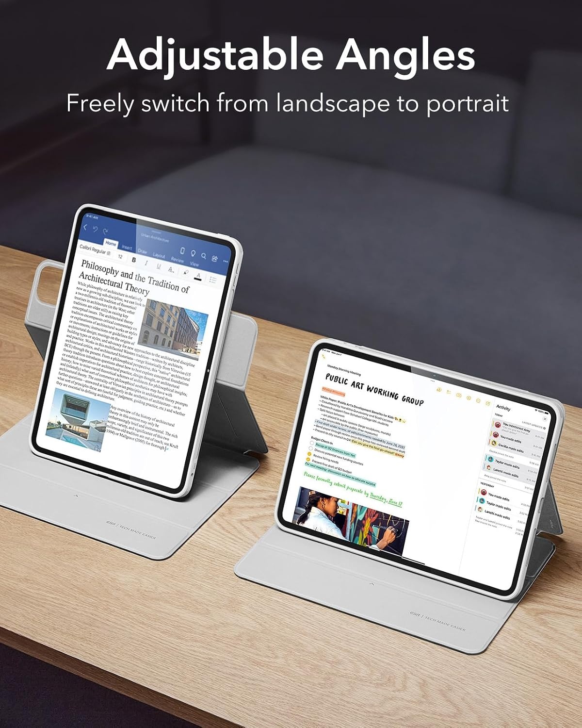 Esr Schutzhülle für iPad Pro 13 Zoll (2024) - Weiß - bis zu 66% Rabatt