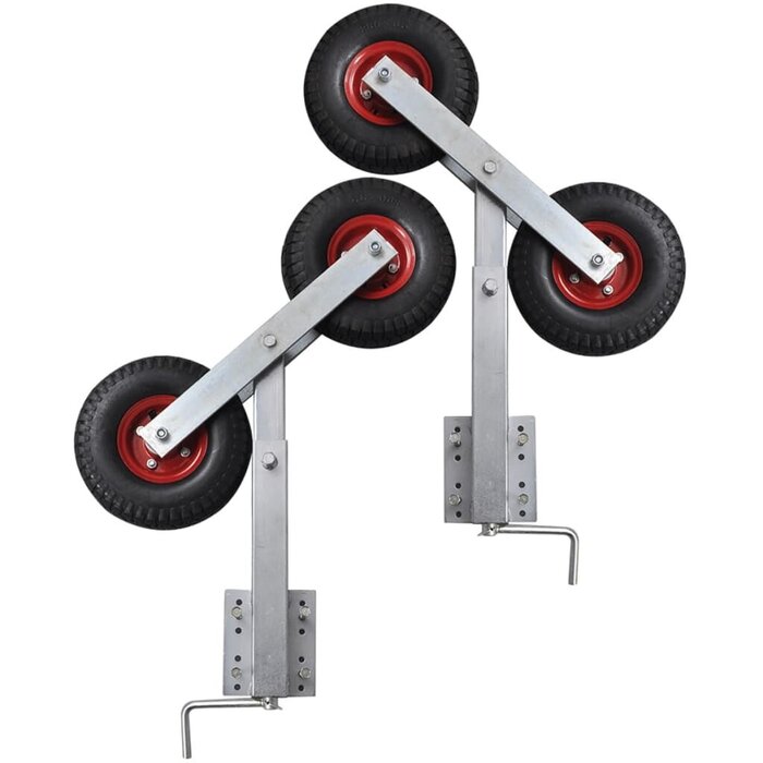 Vidaxl Bootsrollen-Stützset 59-84 cm, verzinkt - bis zu 46,3% Rabatt
