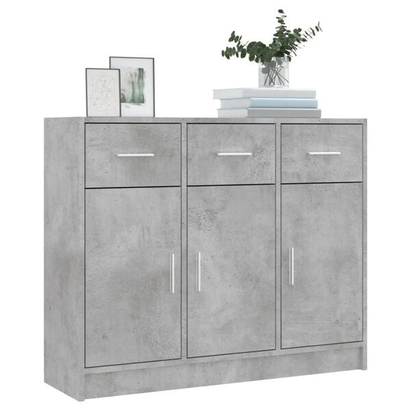 Vidaxl Modernes Sideboard in Betongrau - Jetzt bis zu 45,9 % günstiger