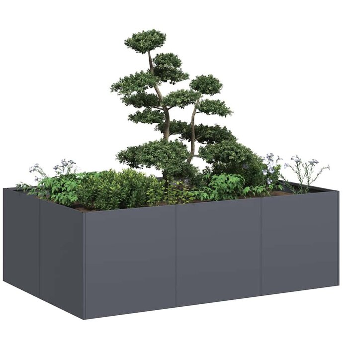 Vidaxl Hochbeet aus Stahl 120x80x40 cm Anthrazit - Outlet bis zu 45,7% Rabatt