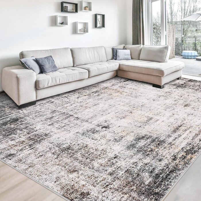 Grauer Teppich 30x40 cm - Weich & Pflegeleicht - Jetzt bis zu 66% sparen!