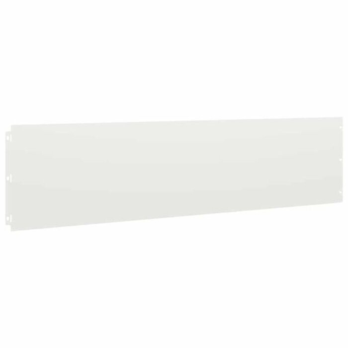 Vidaxl 20-tlg. Rasenkanten Stahl Weiß 25x103cm - Gartenbegrenzung bis zu 46% sparen