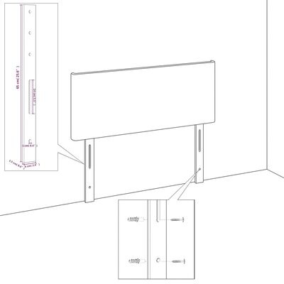 Vidaxl 2er Set Kopfteil für Bett 72x78/88 cm Hellgrau - bis zu 71% günstiger