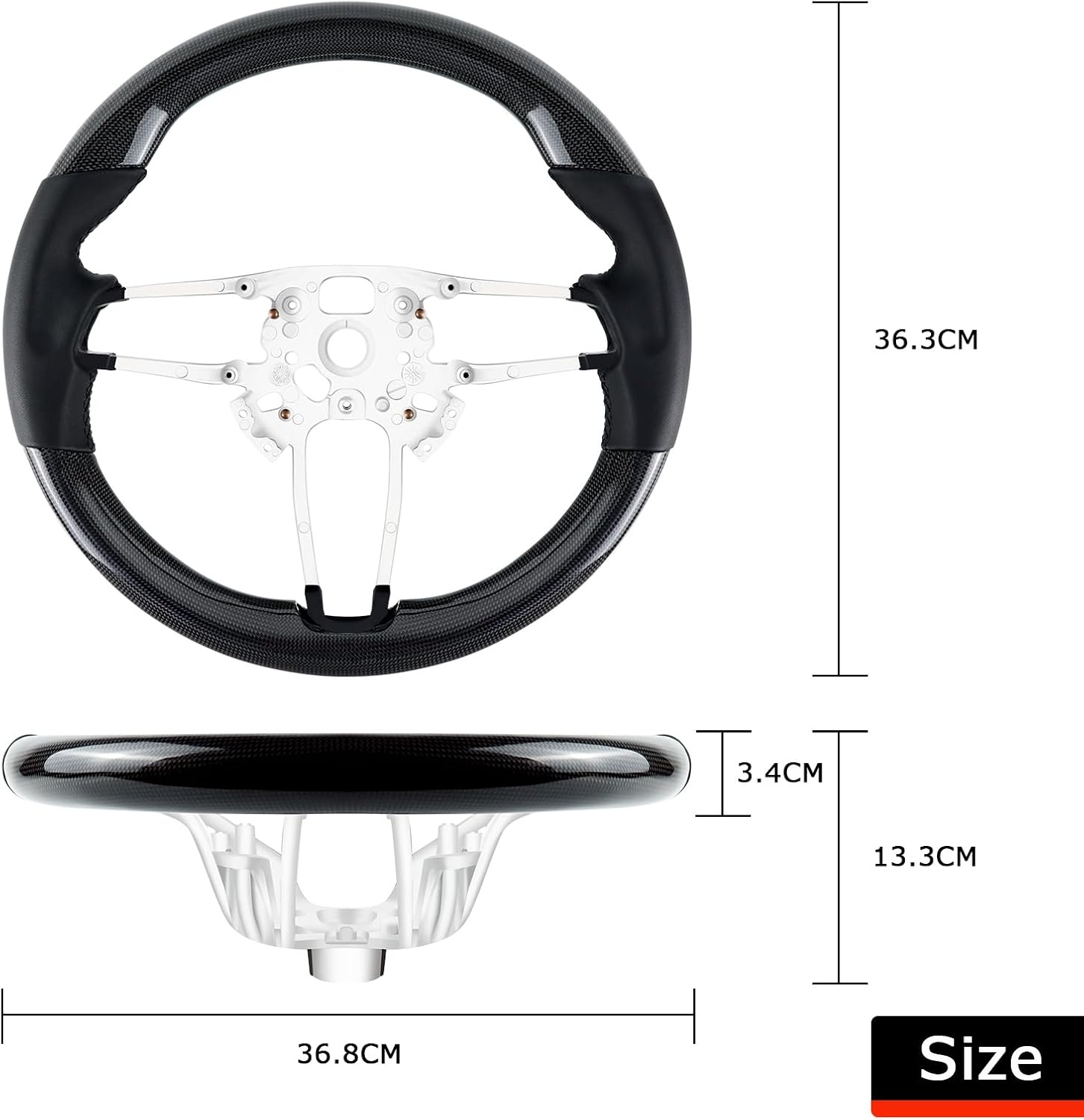 Edles Sportlenkrad für Porsche, Carbon & Nappaleder - bis zu 69% sparen