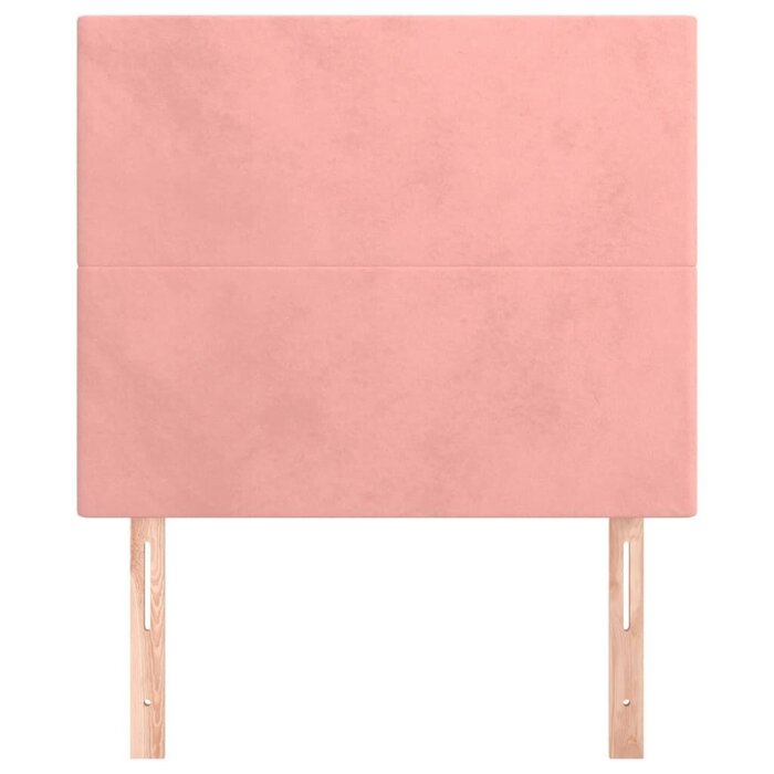Vidaxl Set aus 2 Samt-Bettkopfteilen Rosa 90 cm - Jetzt bis zu 73% sparen