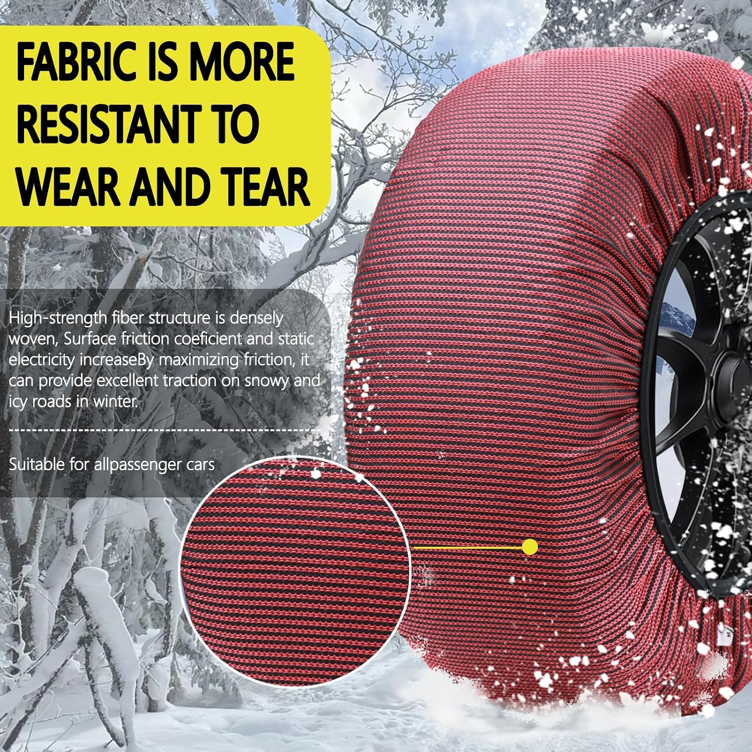Textil-Schneeketten Größe XS - EN 16662-1 - Jetzt bis zu 66% Rabatt sparen!