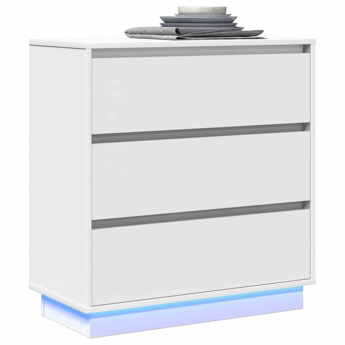 Moderner Nachttisch mit LED-Beleuchtung & Schublade - bis zu 45,2% Rabatt