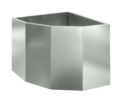 Vidaxl Eck-Pflanzkübel aus verzinktem Stahl 45x45x35cm - jetzt bis zu 49% Rabatt