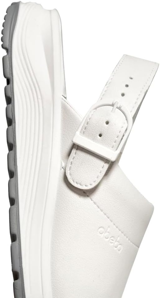 Professionelle Arbeits-Clogs aus Leder, Unisex, Weiß - bis zu 69% Rabatt