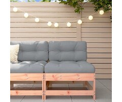 Vidaxl Garten-Mittelsofa Douglasie Grau - Modular & Bequem - Bis zu 51% reduziert