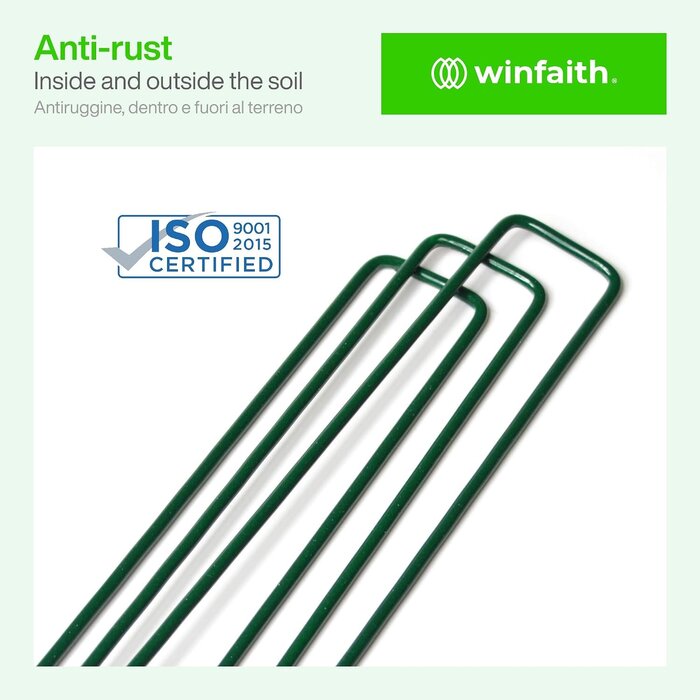 Winfaith 50x Erdanker für Kunstrasen & Vlies 150mm - bis zu 63% Rabatt