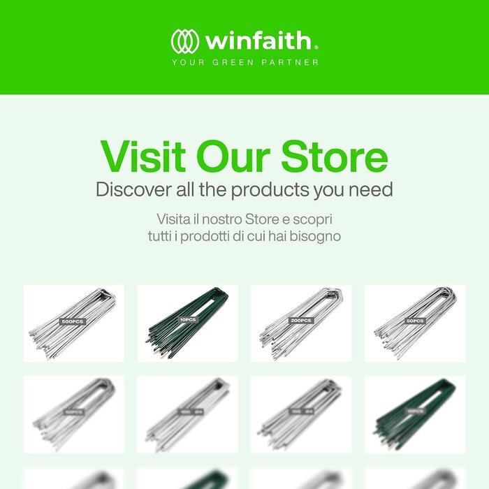 Winfaith 50x Erdanker für Kunstrasen 150mm - Bis zu 63% günstiger