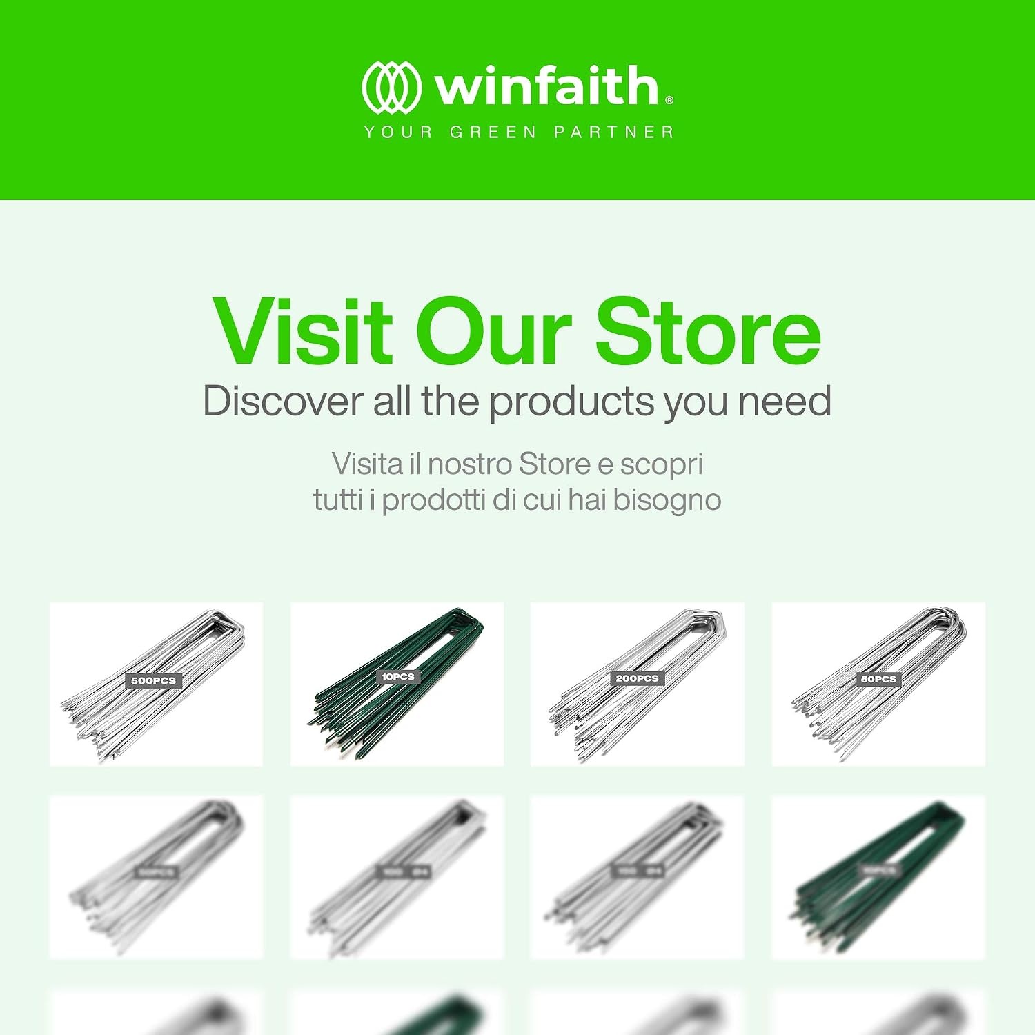 Winfaith 50x Bodenanker für Kunstrasen & Vlies - bis zu 63% Rabatt