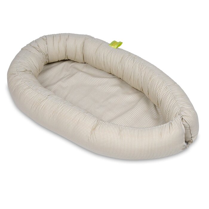 Babynestchen 82x54cm - Beige Kariert - bis zu 43% Rabatt im Outlet