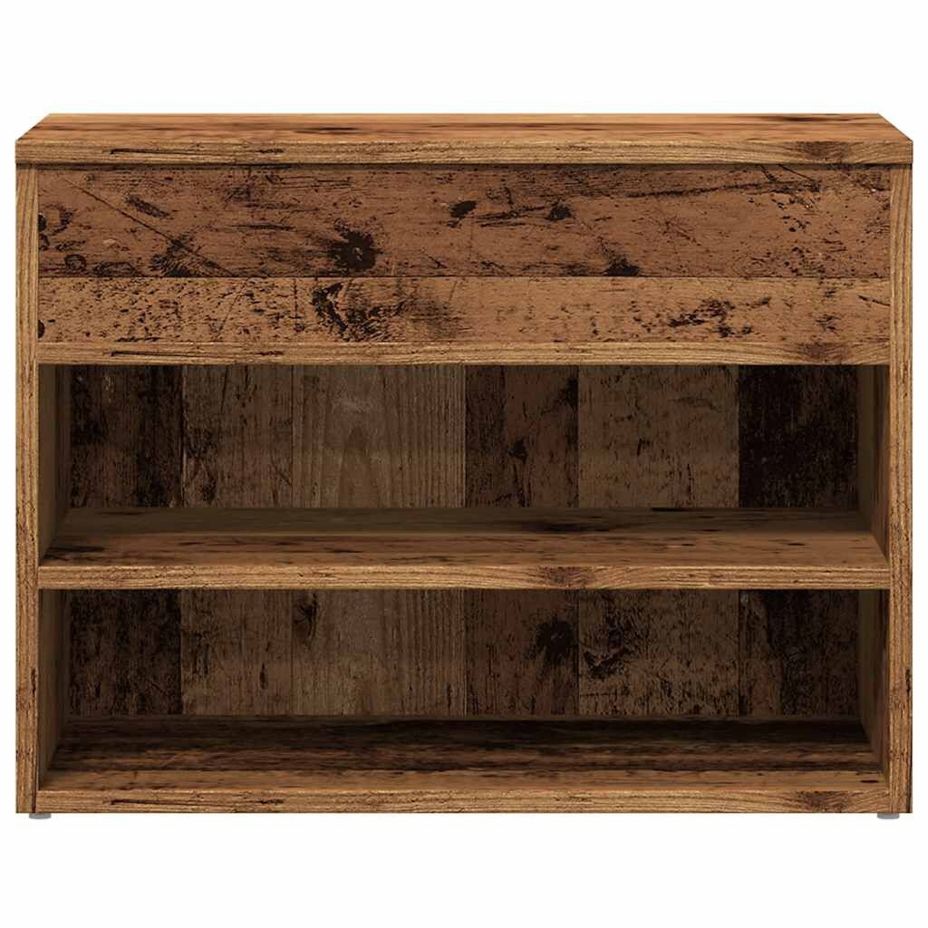 Schuhbank in Altholz-Optik, 60x30x45 cm - bis zu 44,4% günstiger