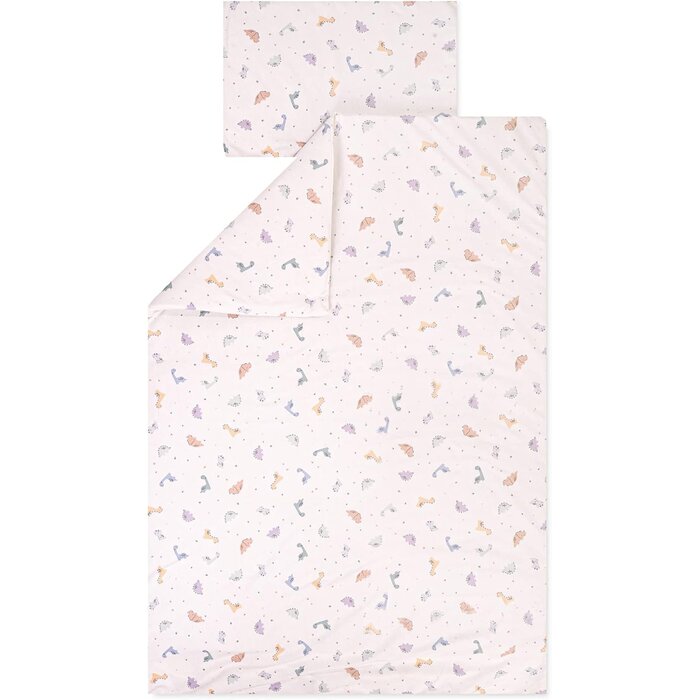 Kinderbettwäsche Set Dinos 100x135cm - 100% Jersey Baumwolle - bis zu 67% Rabatt