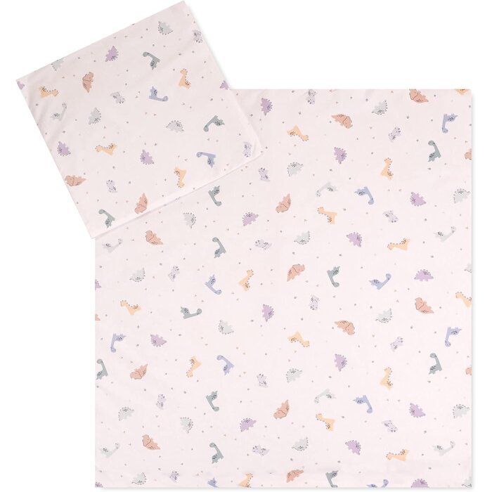 Kinderbettwäsche Set Dinos 100x135cm - 100% Jersey Baumwolle - bis zu 67% Rabatt