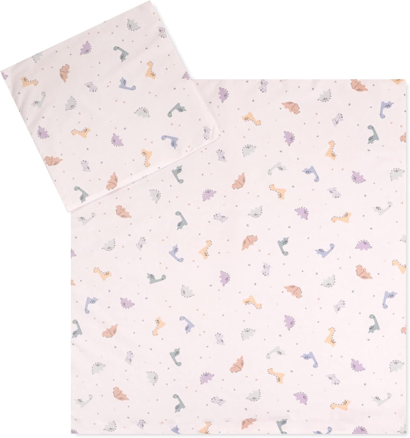 Kinderbettwäsche Set Dinos 100x135cm - 100% Jersey Baumwolle - bis zu 67% Rabatt
