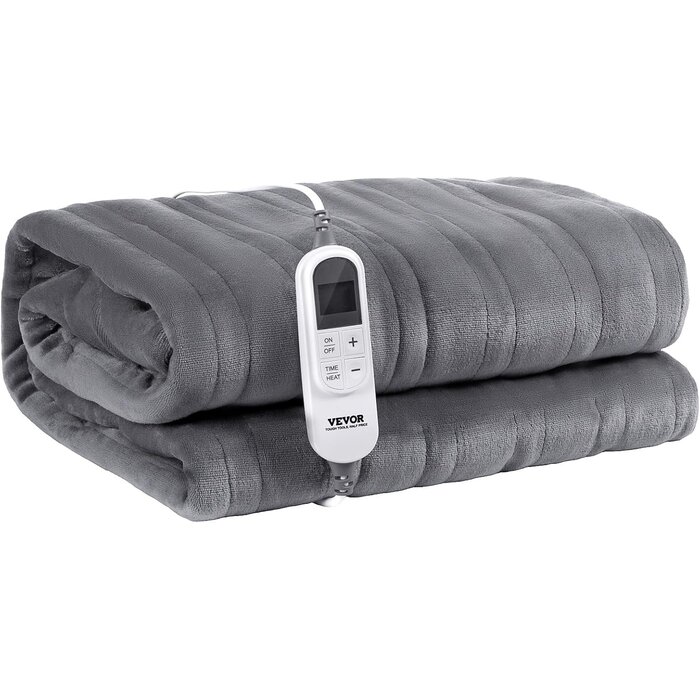Luxus Heizdecke 150x200cm, Flanell & Lammfellimitat - bis zu 32,7% Rabatt
