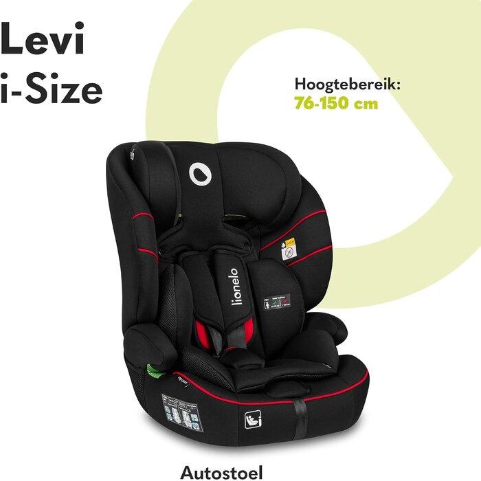 Kindersitz i-Size mitwachsend (76-150 cm) - Rot - bis zu 45,8% Rabatt