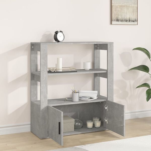 Modernes Sideboard in Betongrau 80x30x90cm - bis zu 44,8% Rabatt